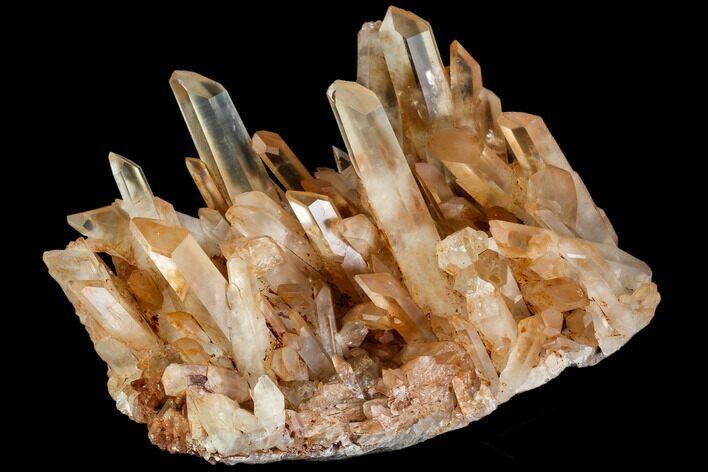 Tangerine Quartz Crystal Cluster - Madagascar #112830